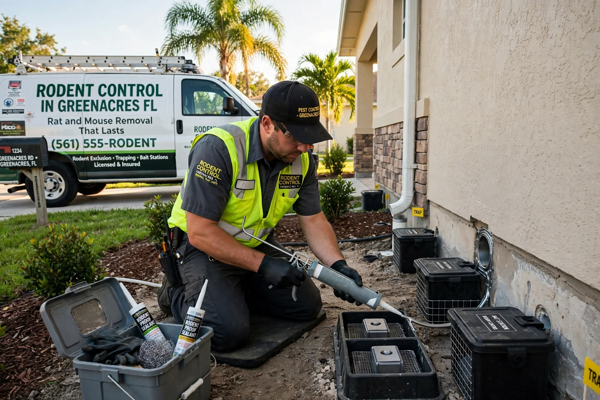 Rodent control attic inspection in Greenacres FL