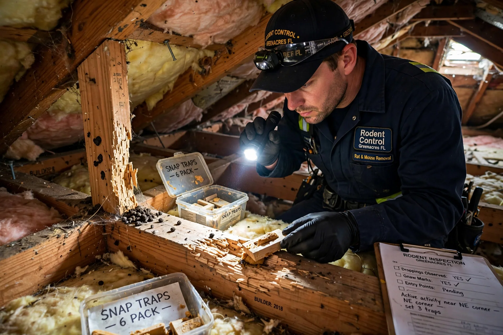 Rodent exclusion and entry-point sealing
